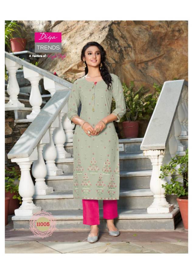 Gardencity 11 Fancy Ethnic Wear Rayon Designer Kurti Latest Collection
